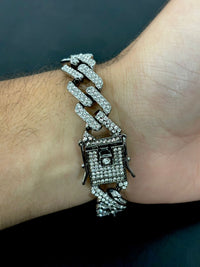 Pulseira Masculina Ice Cravejada Zircônia - Mansão Joias