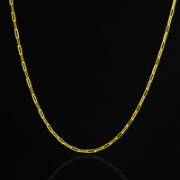 Corrente Cartier Longa 0.50MM Diamantada Banhado em Ouro 18K