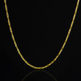 Corrente Cartier Longa 0.50MM Diamantada Banhado em Ouro 18K