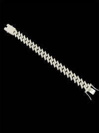 Pulseira Masculina Flame Cuban Cravejada Zircônia - Mansão Joias