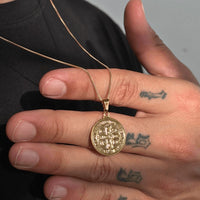 Medalha de São Bento 12MM C/Veneziana 60CM - Pague apenas o Frete Usando o Cupom