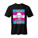 Camiseta Masculina Mansão Maromba - Estampa Azul/Rosa