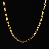 Corrente Masculina Cartier 70 cm com espessura 3mm Banhado em Ouro 18K