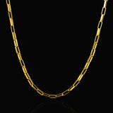 Corrente Masculina Cartier 70 cm com espessura 3mm Banhado em Ouro 18K