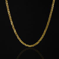 Corrente Elo Duplo Grumet Banhado em Ouro 18K