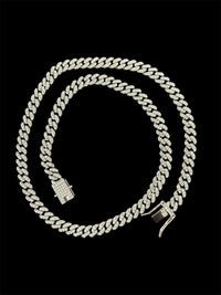 Cordão Masculino Grumet Ice Cravejado 10mm 60cm - Mansão Joias
