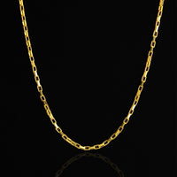 Corrente Veneziana Longa Banhado em Ouro 18K