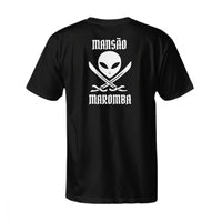 Camiseta Feminina Mansão Maromba - Estampa Azul/Rosa