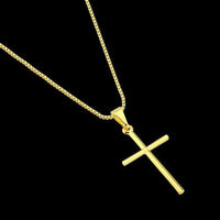 Corrente com Pingente Cruz Masculino Crucifixo Banhado a ouro 18k - Pague apenas o Frete Usando o Cupom