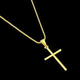 Corrente com Pingente Cruz Masculino Crucifixo Banhado a ouro 18k - Pague apenas o Frete Usando o Cupom