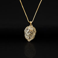 Colar Masculino Pingente de Leão Banhado em Ouro 18K - Pague apenas o Frete Usando o Cupom