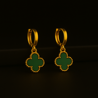 Brinco Vintage Alhambra Banhado em Ouro 18K