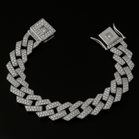 Pulseira Masculina Ice Cravejada Zircônia