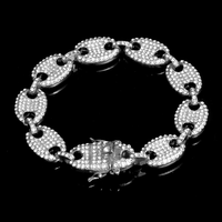 Pulseira Masculina Piastrine Ice Cravejada Zircônia