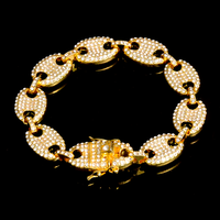 Pulseira Masculina Piastrine Ice Cravejada Zircônia