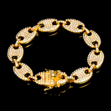 Pulseira Masculina Piastrine Ice Cravejada Zircônia
