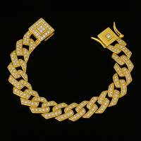 Pulseira Masculina Ice Cravejada Zircônia
