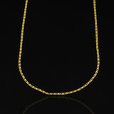 Colar Piastrine Masculino 60Cm Banhado em Ouro 18k