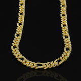 Corrente Masculino 60cm Cuban Ice Cravejado