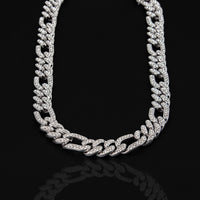Corrente Masculino 60cm Cuban Ice Cravejado